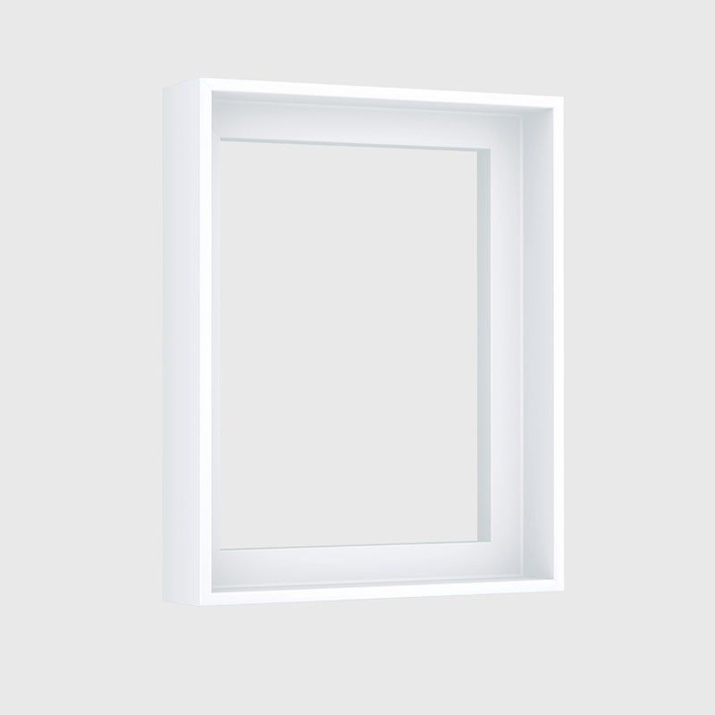Prixas Print Floater Frame for 1.25 thick Canvas, Available in 25+ size and 4 Color, Wood-Look Floating Frame for Finished Canvas Artist Panel Oil Painting Wall Art DÃ©cor (White Frame, 16"x20") - Image 2